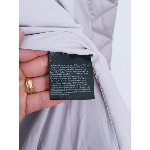 Lululemon Womens Wunder Puff Cropped Vest Size 4 Natural Ivory Outdoor Hiking - Picture 7 of 11